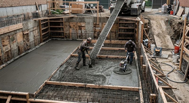 Basement Concrete Installation in Henrietta, NC