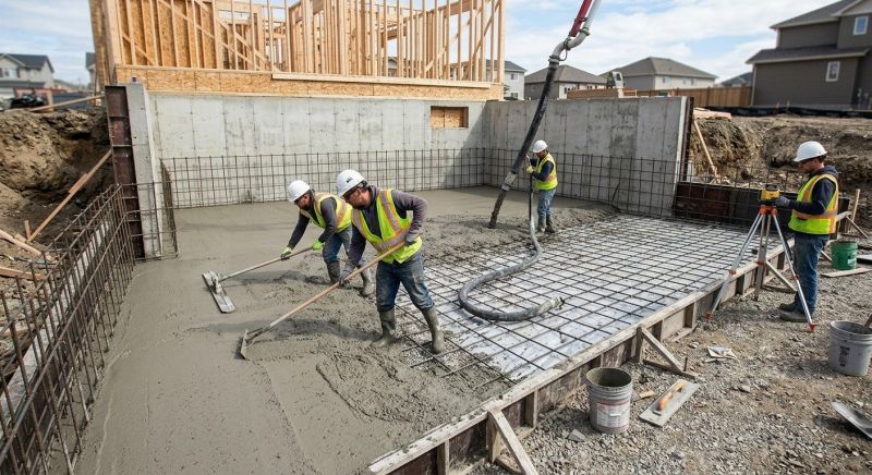 Basement Concrete Installation in Polk County, NC