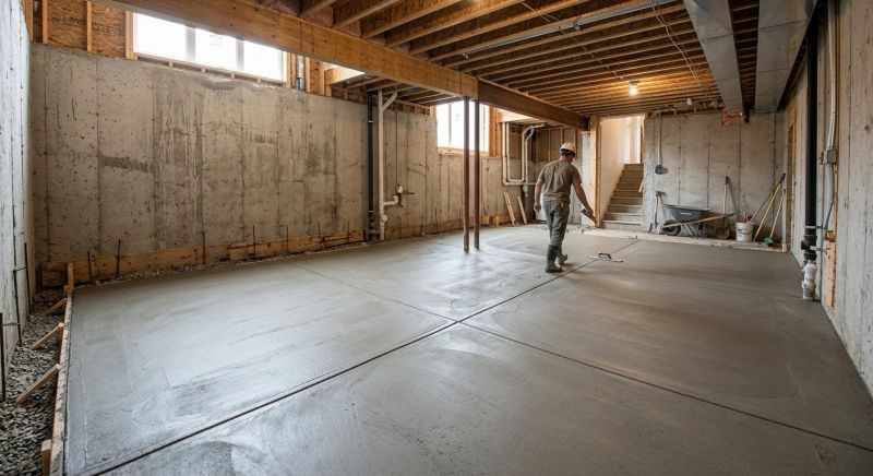 Basement Concrete Installation in Simpsonville, SC