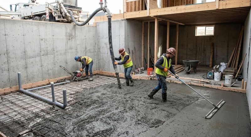 Basement Concrete Installation in Taylors, SC