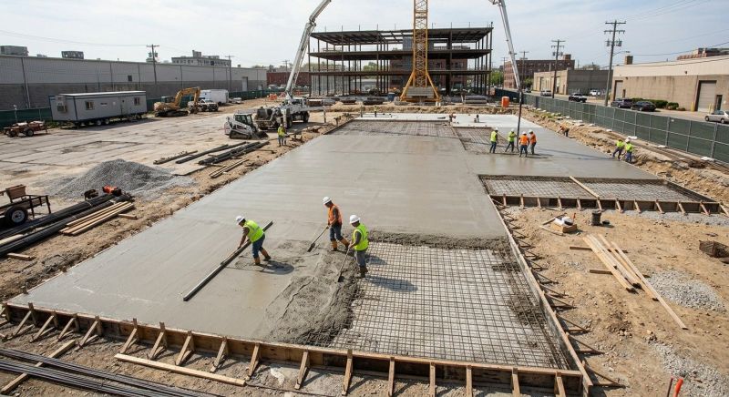 Commercial Slab Installation in Boiling Springs, SC