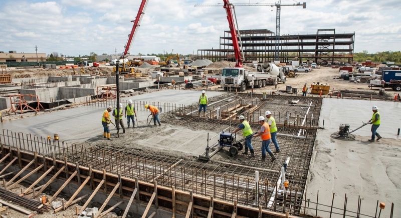 Commercial Slab Installation in Duncan, SC