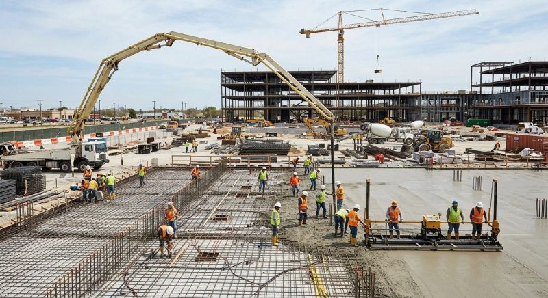 Commercial Slab Installation in Landrum, SC