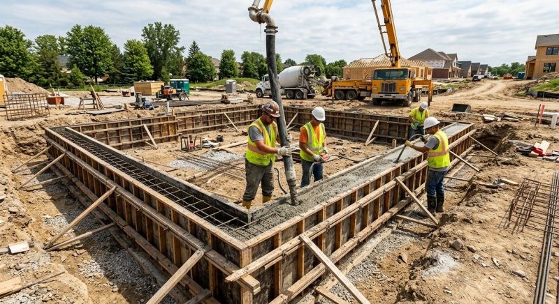 Foundation Wall Pouring in Polk County, NC