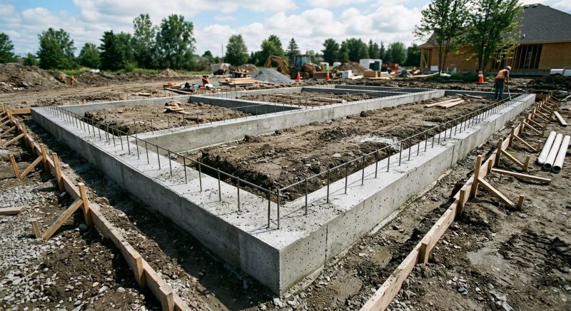 House Footing Construction in Spartanburg, SC